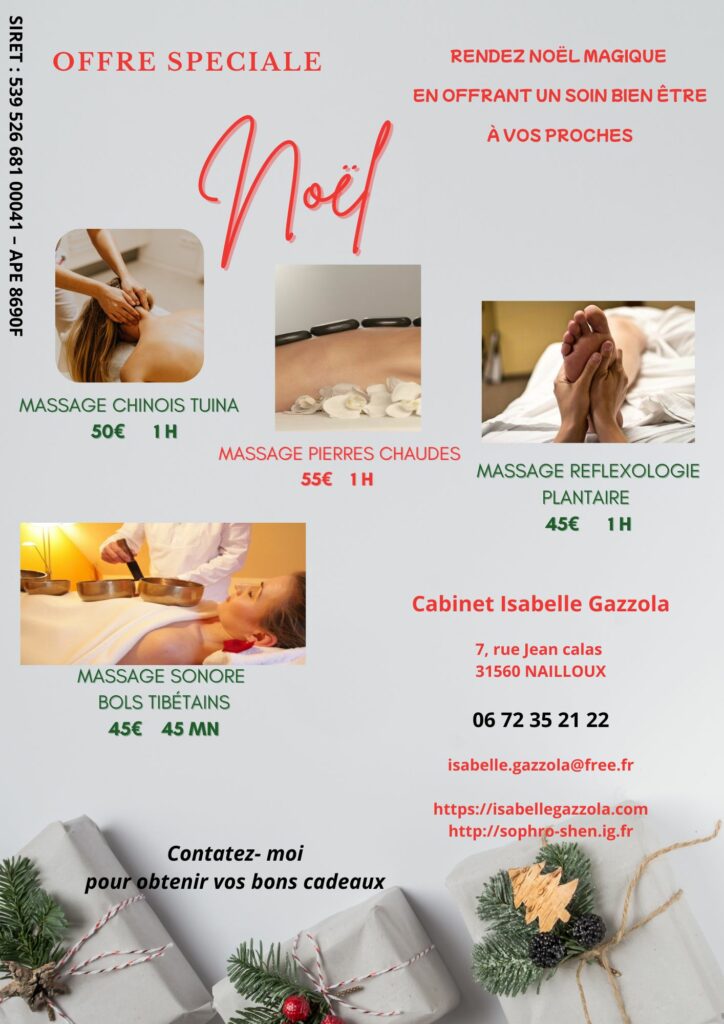 soins energétique offre noel 2025